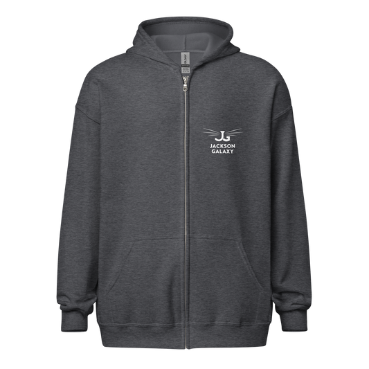 Cat Nerd Unisex Heavy Blend Zip Hoodie - Jackson Galaxy