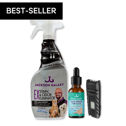 Urine Luck Cat Bundle: EX Stain & Odor, Safe Space for Cats, & Mini Blacklight
