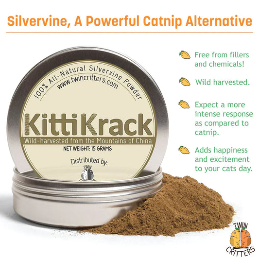 KittiKrack Silvervine Powder by Twin Critters