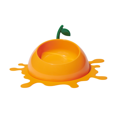 Juicy Tangerine Pet Bowl, Spoon & Mat Set by Vetreska