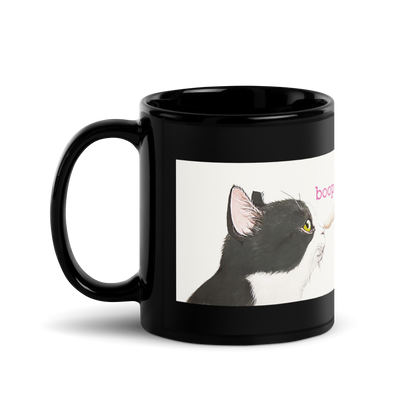 boop Michelangelo Black Glossy Mug - Jackson Galaxy