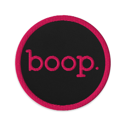 boop Embroidered Patch, Circle - Jackson Galaxy