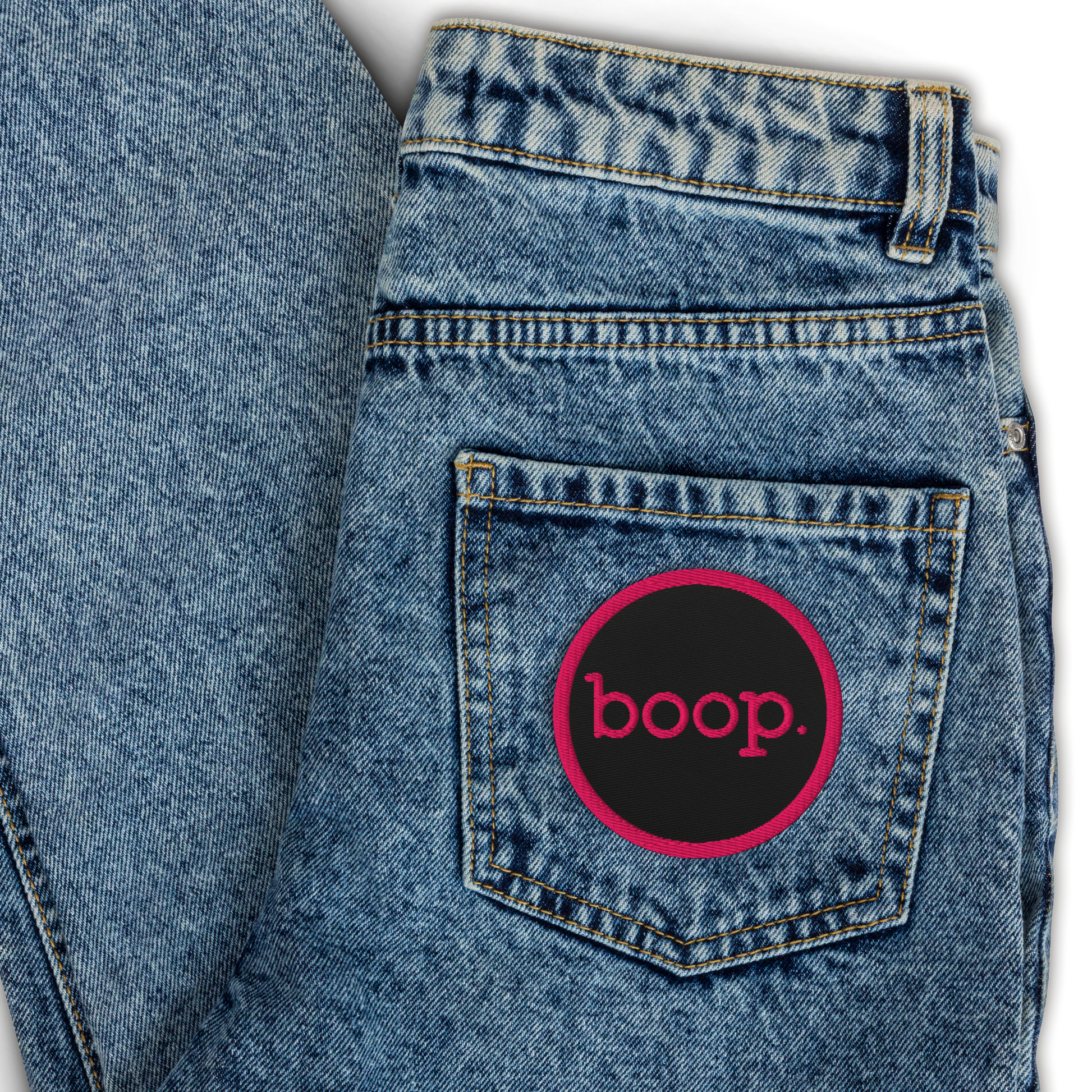 boop Embroidered Patch, Circle - Jackson Galaxy