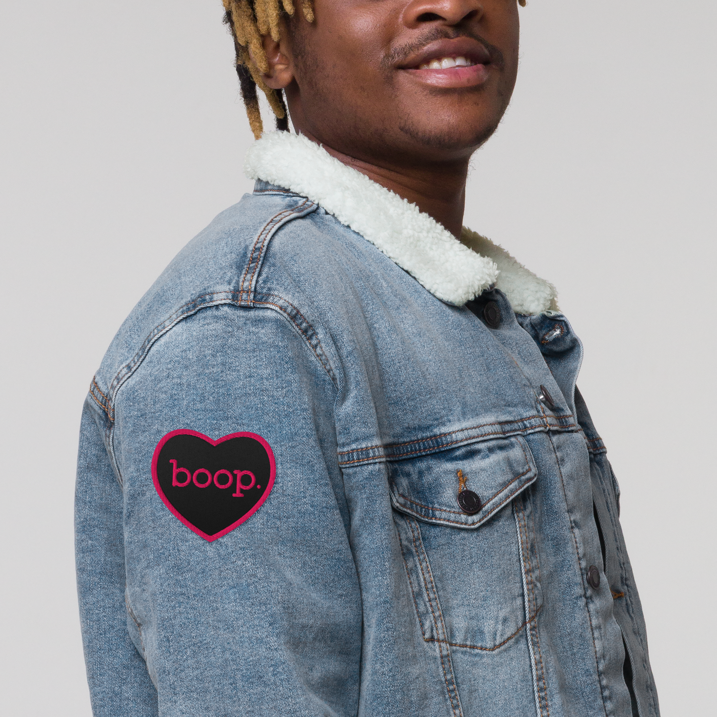 boop Embroidered Patch, Heart - Jackson Galaxy