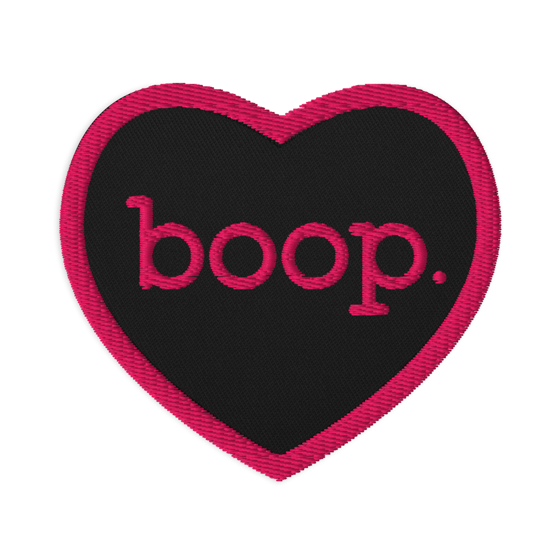 boop Embroidered Patch, Heart - Jackson Galaxy
