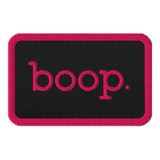 boop Embroidered Patch, Rectangle - Jackson Galaxy