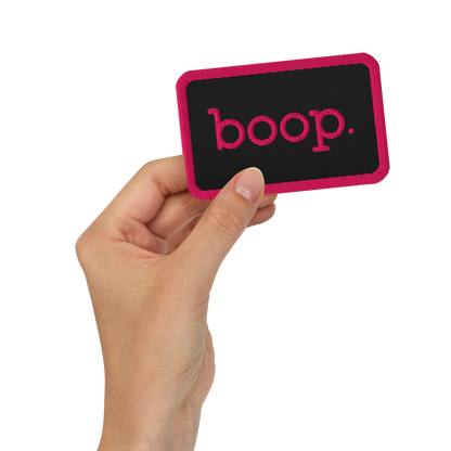 boop Embroidered Patch, Rectangle - Jackson Galaxy