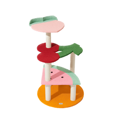 Fruit Frenzy Cat Climber Tree by Vetreska