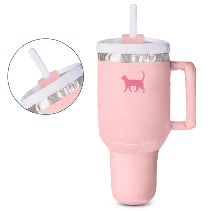 Kitty Cup Cat Tumbler Toy with Catnip & Crinkle Paper by PUPROAR