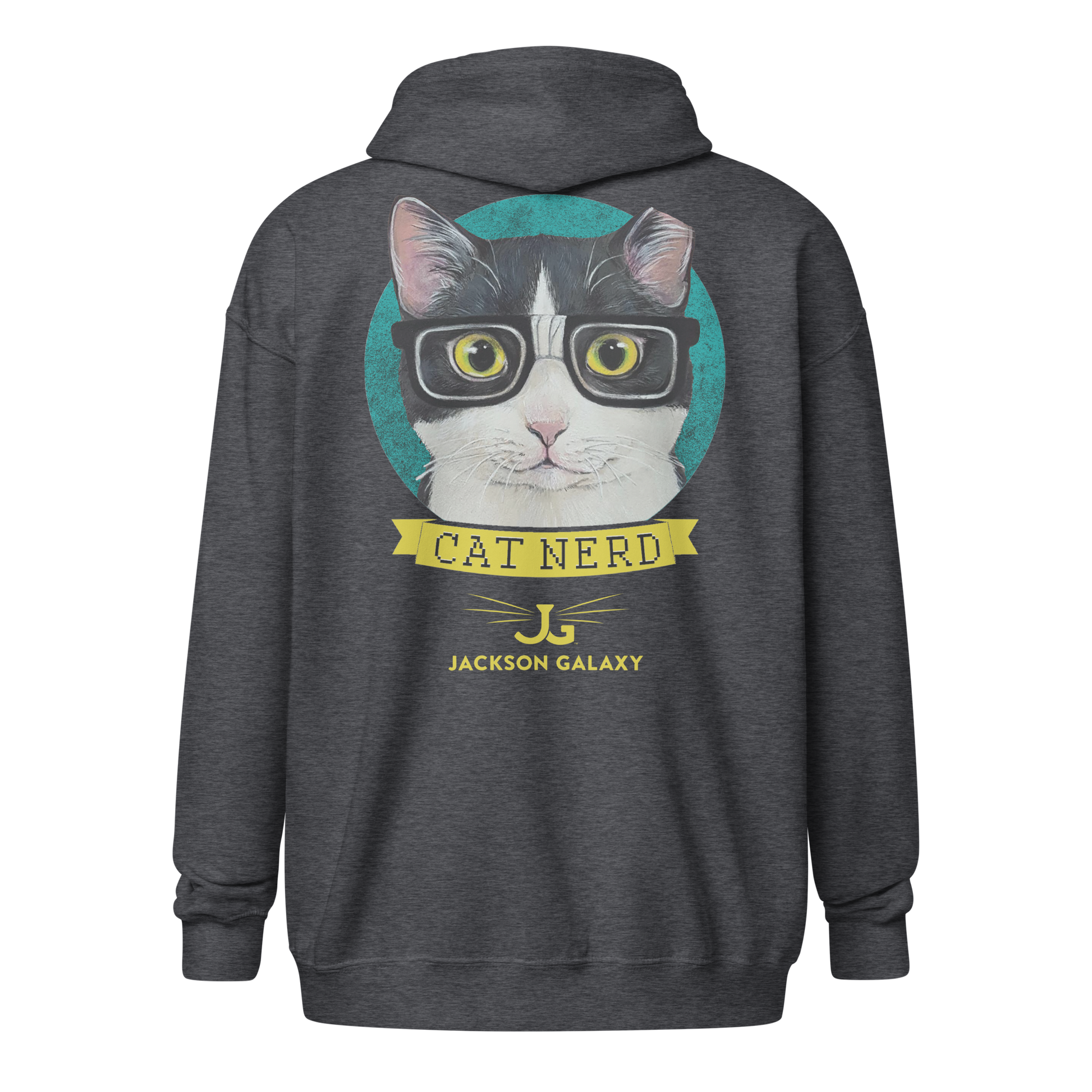 Cat Nerd Unisex Heavy Blend Zip Hoodie - Jackson Galaxy
