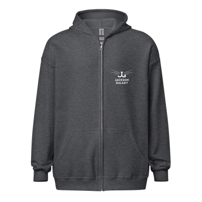 Cat Nerd Unisex Heavy Blend Zip Hoodie - Jackson Galaxy