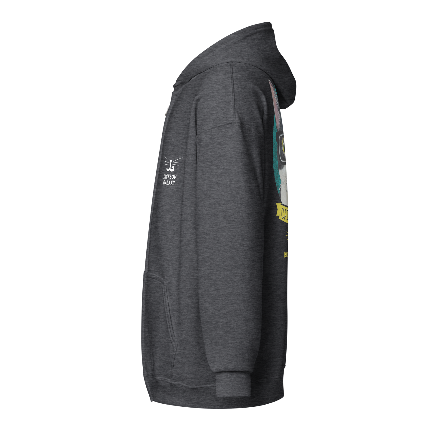Cat Nerd Unisex Heavy Blend Zip Hoodie - Jackson Galaxy